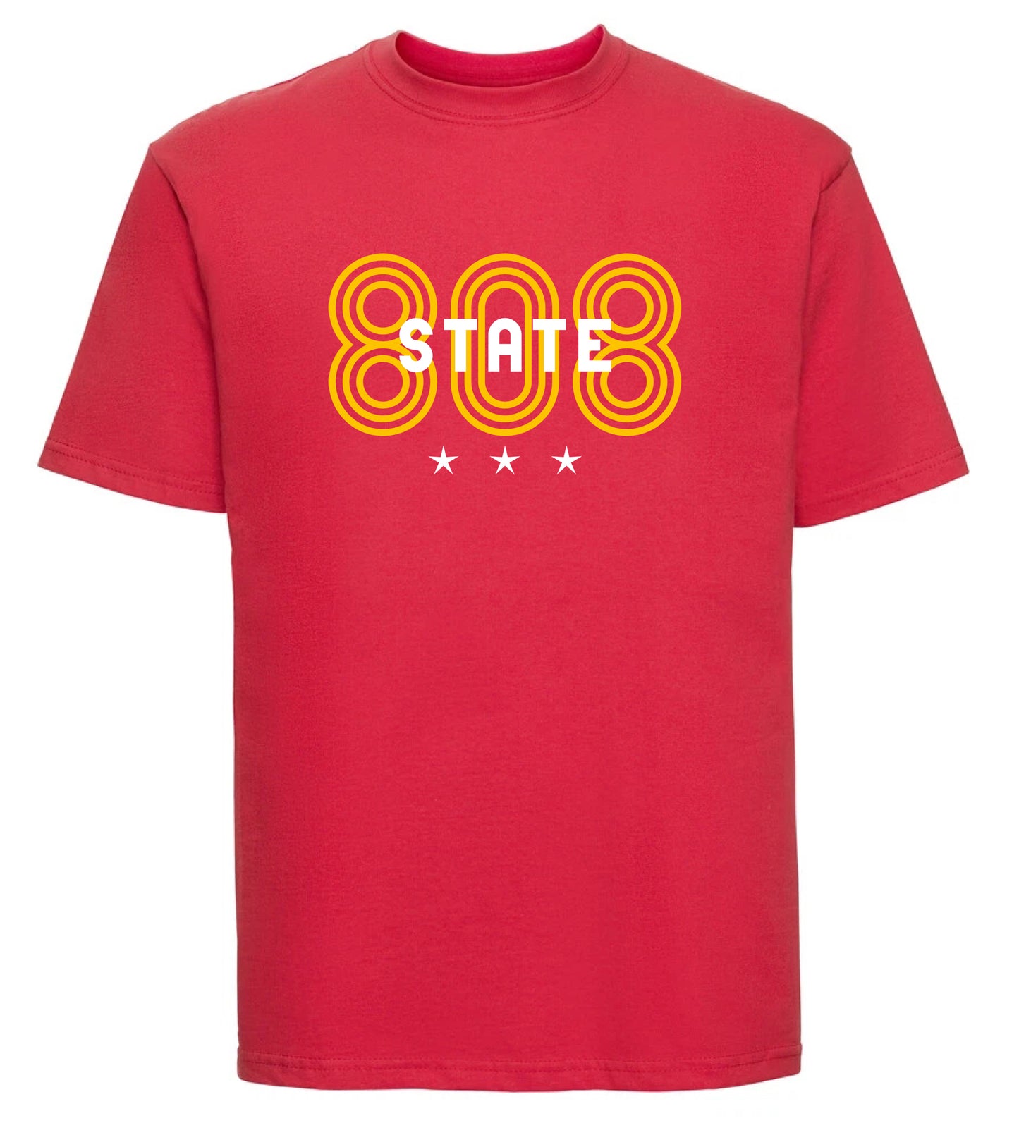 808 State T-shirt Red