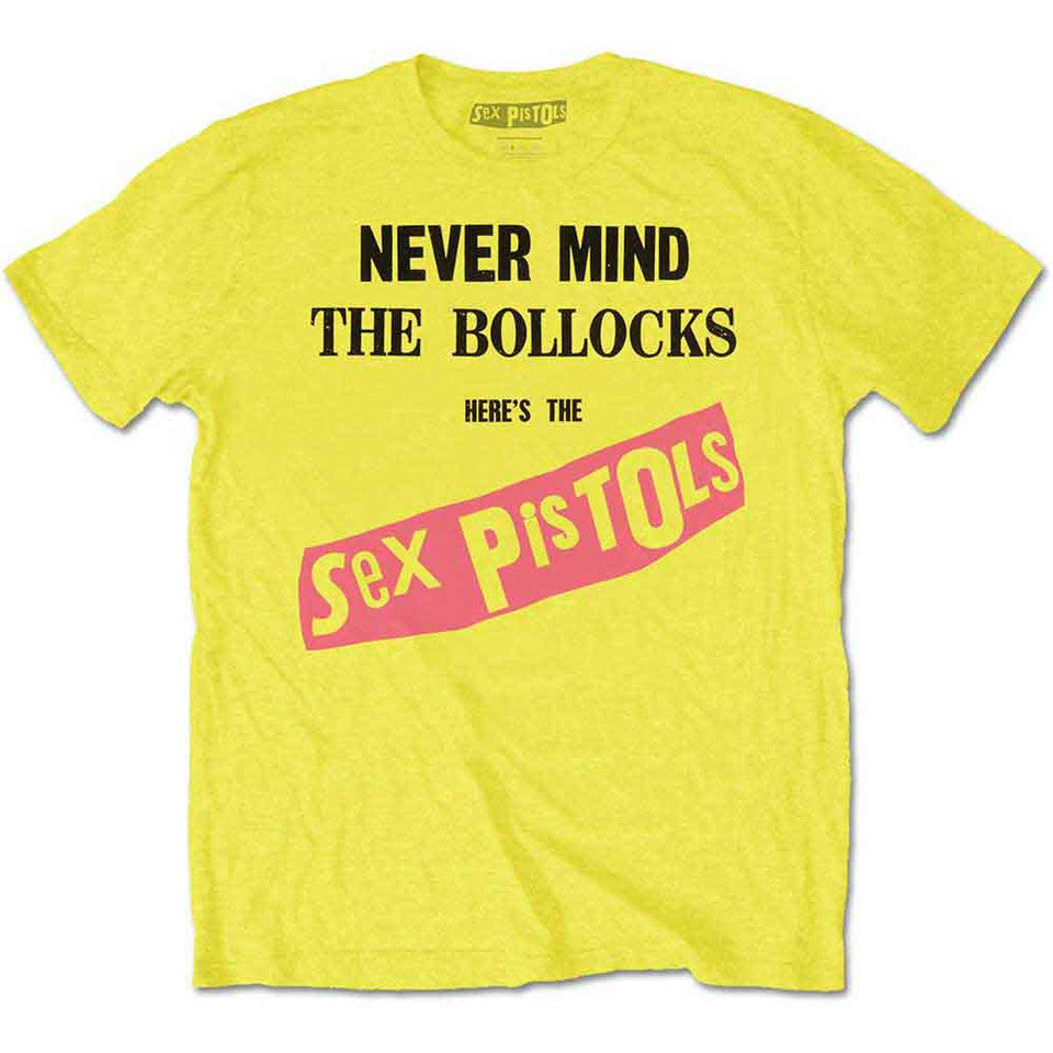 Sex Pistols Unisex T-Shirt: Nevermind the Bollocks (Yellow)
