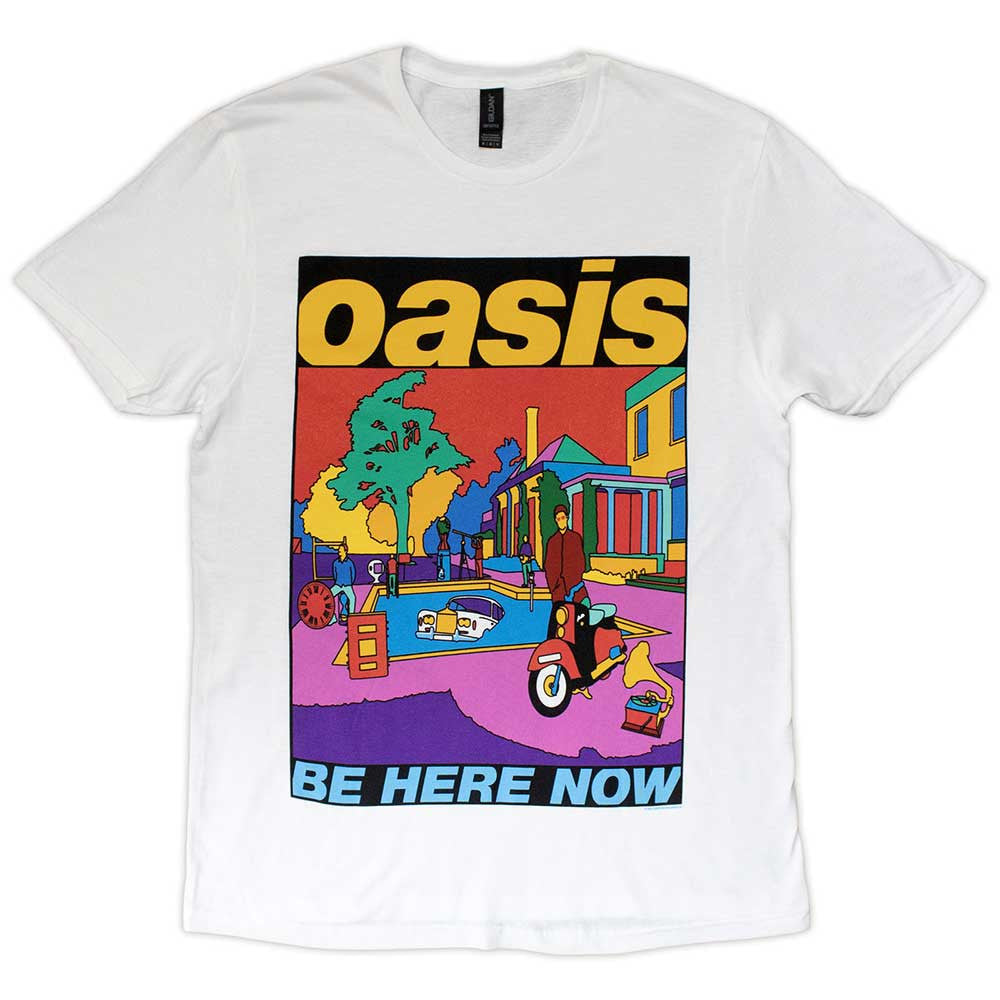 Oasis Unisex T-Shirt: Be Here Now (White)