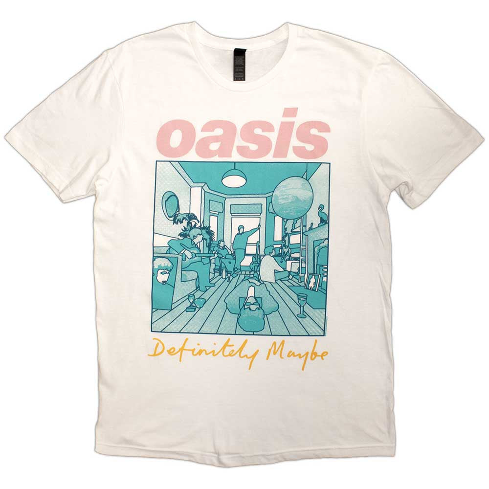 Oasis Unisex T-Shirt: Definitely Maybe (White)