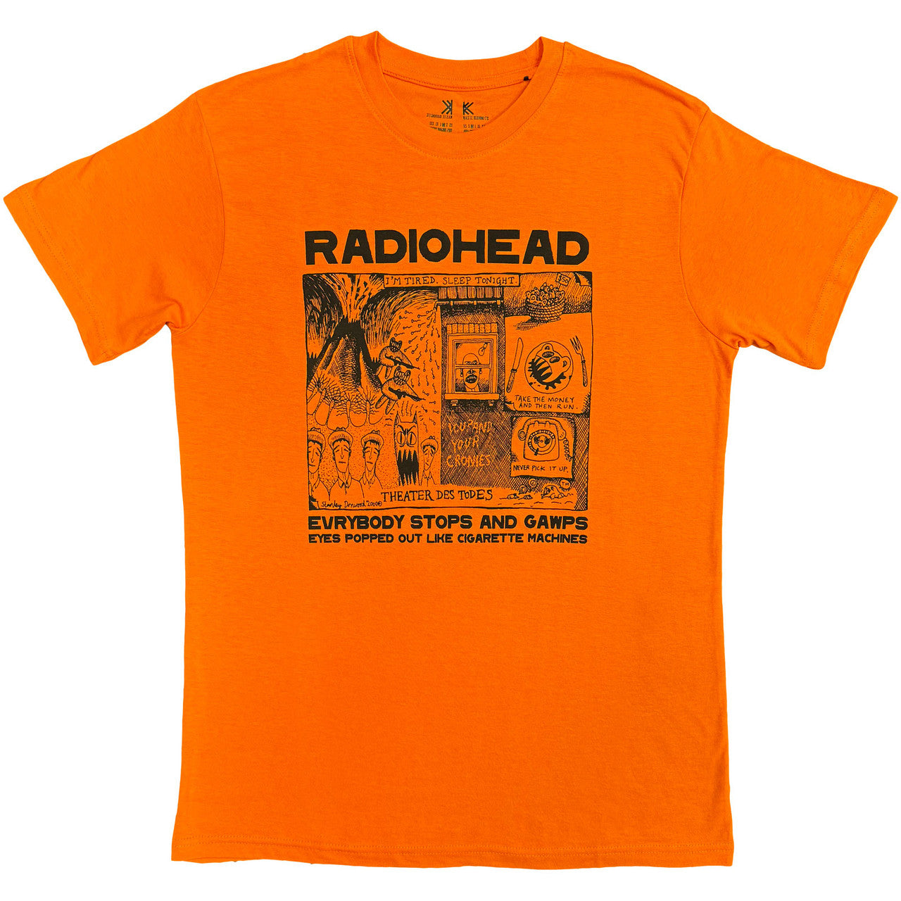 Radiohead Unisex T Shirt (Orange)